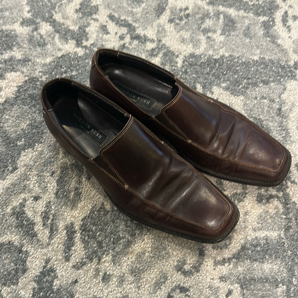 Gordon Rush Loafers - Brown Leather - Size 10.5